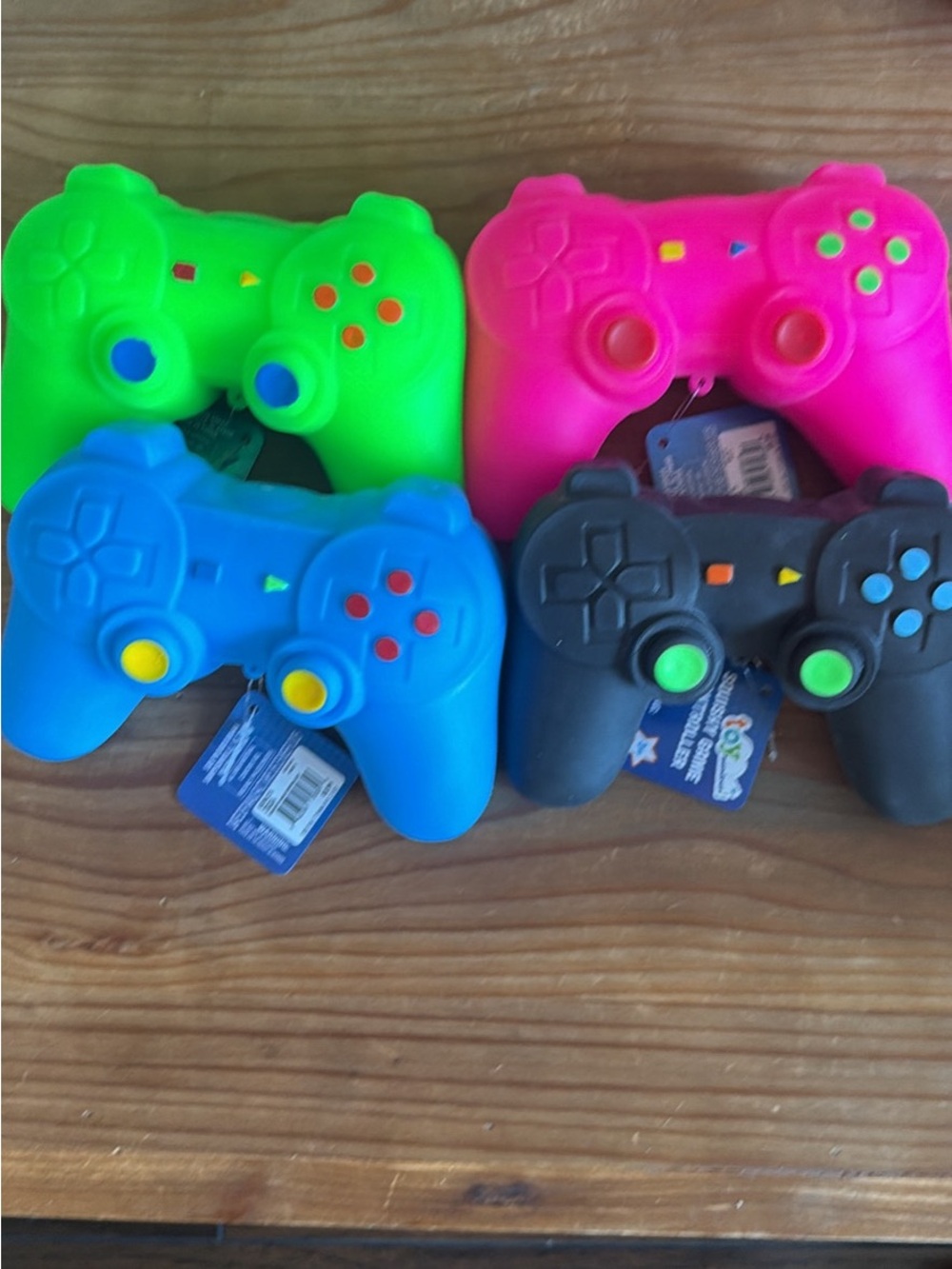 Multicolor Silicone Video Game Controller Covers - Green, Pink, Blue, Black